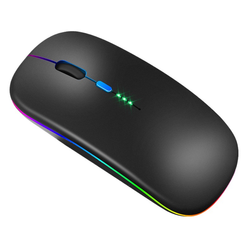 Tablet computadora del teléfono Bluetooth pantalla ratón inalámbrico carga luminosa 2,4g fábrica al por mayor ratón inalámbrico