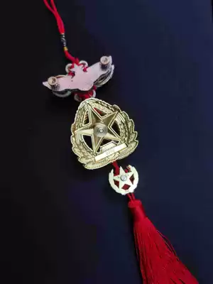 Car pendant patriotic five-pointed star Car hanging - empty