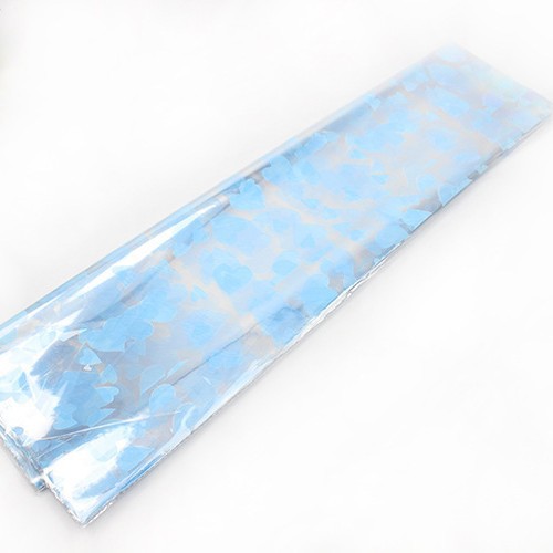 Flor envuelta en celofán impresión papel de plástico papel de regalo papel de embalaje transparente de Apple regalo flor material de embalaje al por mayor