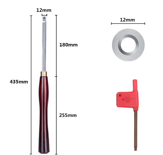 터닝 툴 폐기 적색 핸들 사각 막대 R6 원형