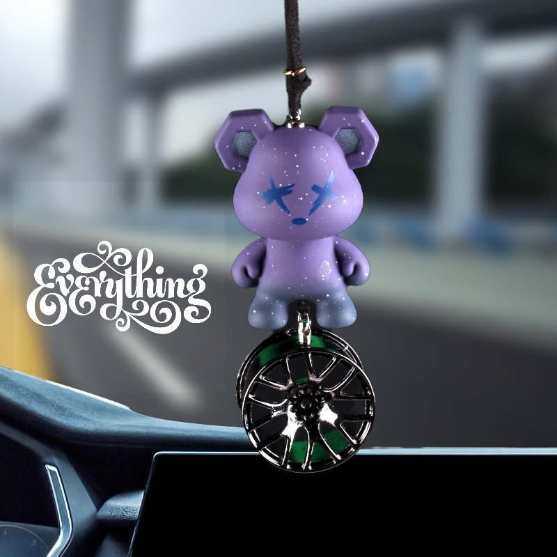 [cross-border] osos creativos colgantes de automóviles violentos femeninos osos colgantes de automóviles adornos de colgantes de automóviles
