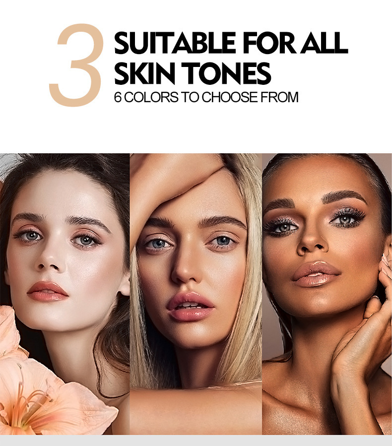 Waterproof highlighter en contour palette met concealer_voghion.com