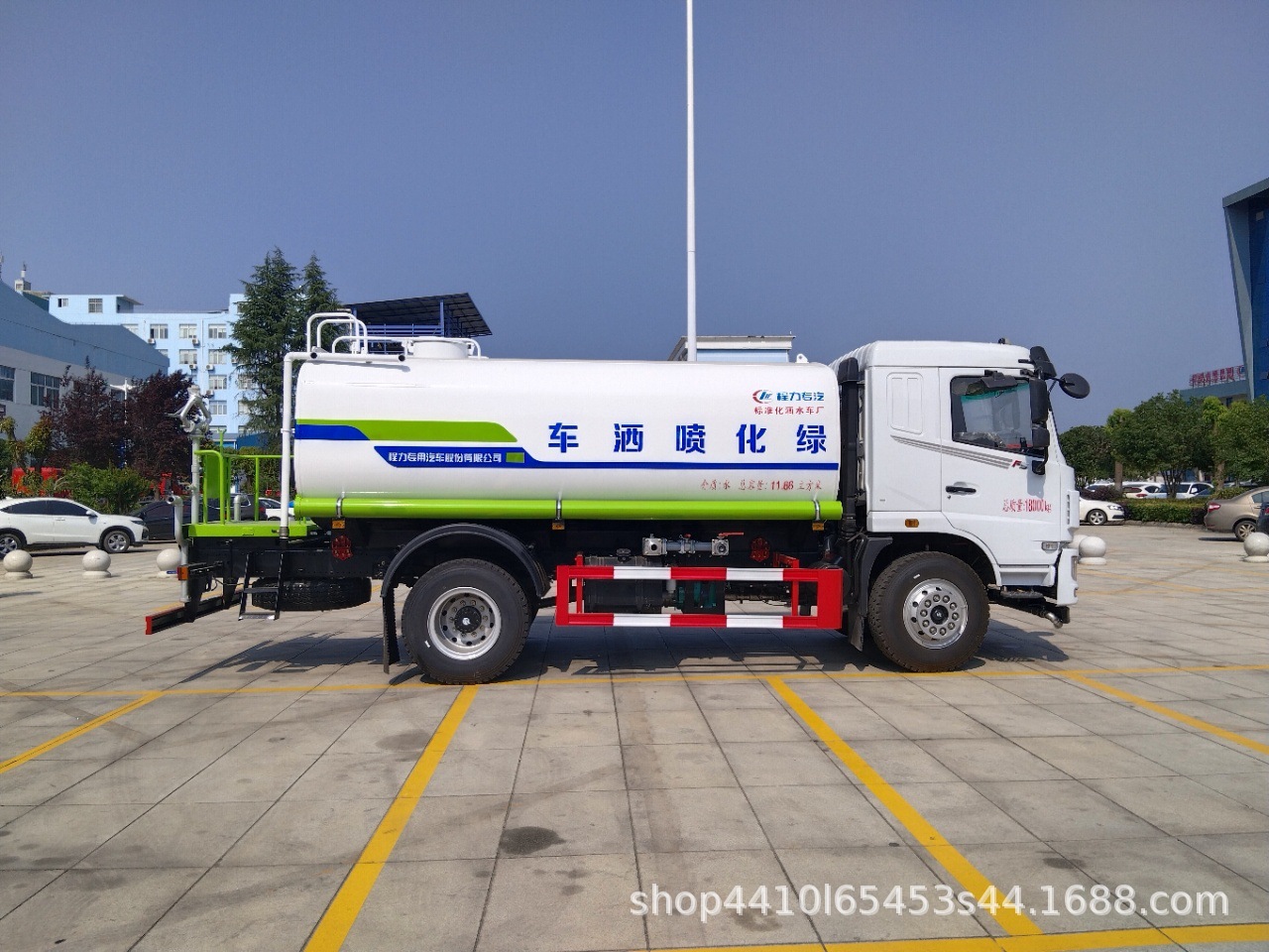 Construction Site Engineering Dust Suppression Sprinkler Truck, Landscaping Irrigation Sprinkler Truck, National Vi Dongfeng 12 Cubic Meter Sprinkler Truck
