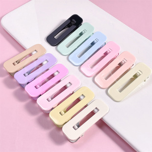 Color Metal 6CM Marked Barbecue Clip Girl's Side Bangs Clip Decorative Clip Creative Handmade Bottom Clip Accessories