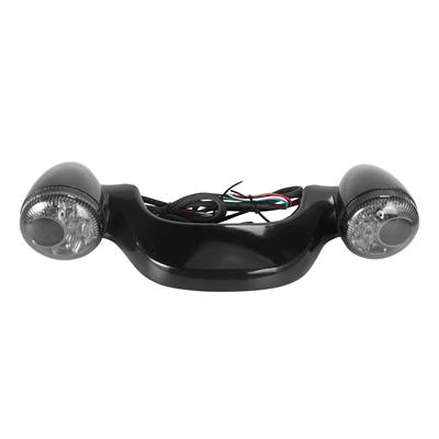 with Bracket Tail Light, Tail light - 573-bright-black-black-shell
