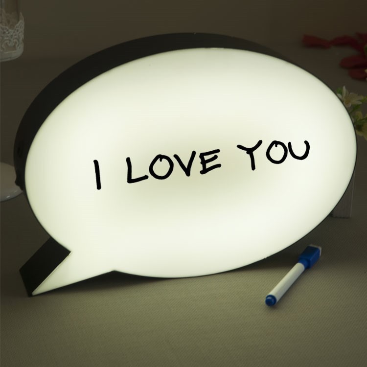 Caja de luz LED de carta directa de fábrica A4A5 caja de luz de control remoto colorida caja de luz decorativa de vacaciones de Navidad caja de luz de escritura a mano tipo Q