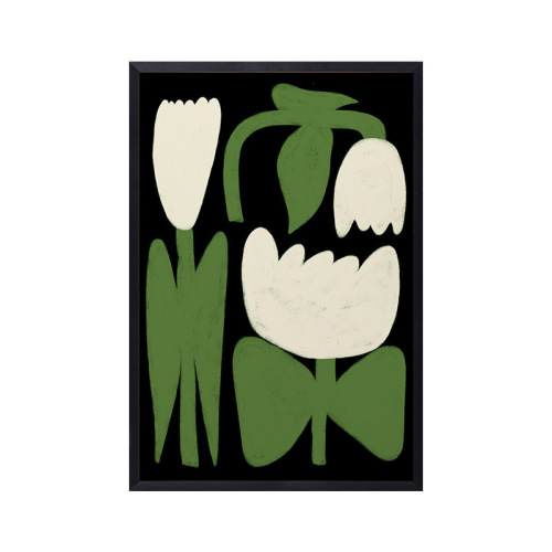 French INS-style floral fresh poster for living room decoration, console table entryway bedroom wall art manufacturer wholesale