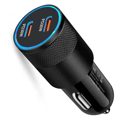 Avtomobil üçün ikili PD30W sürətli şarj cihazı, Android Apple üçün adapter
