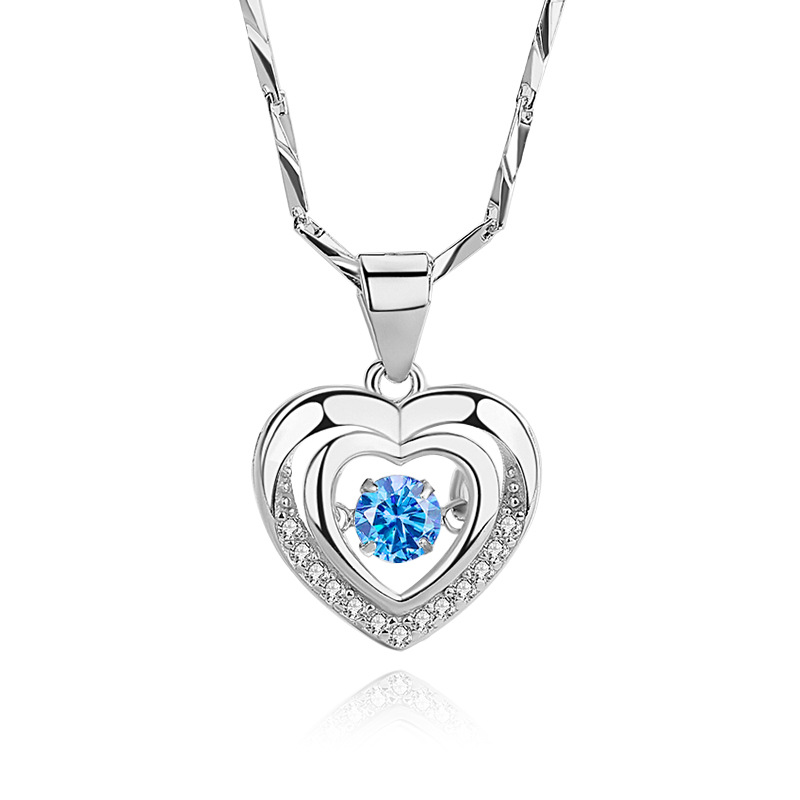 D169 Diamante Azul (con cadena de 999 flecha corazón)