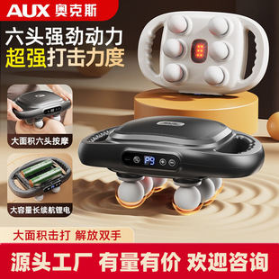 Source Factory 6-Head Fascia Gun Muscle Massager Instrument for Men and Girls Multi-Functional Electric Relaxation Neck Mask Gun