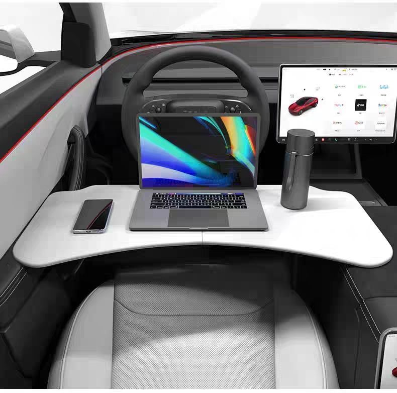 Suitable for Tesla Model Y3 Updated Version Dining Table Tray Folding Computer Desk Accessories Wholesale