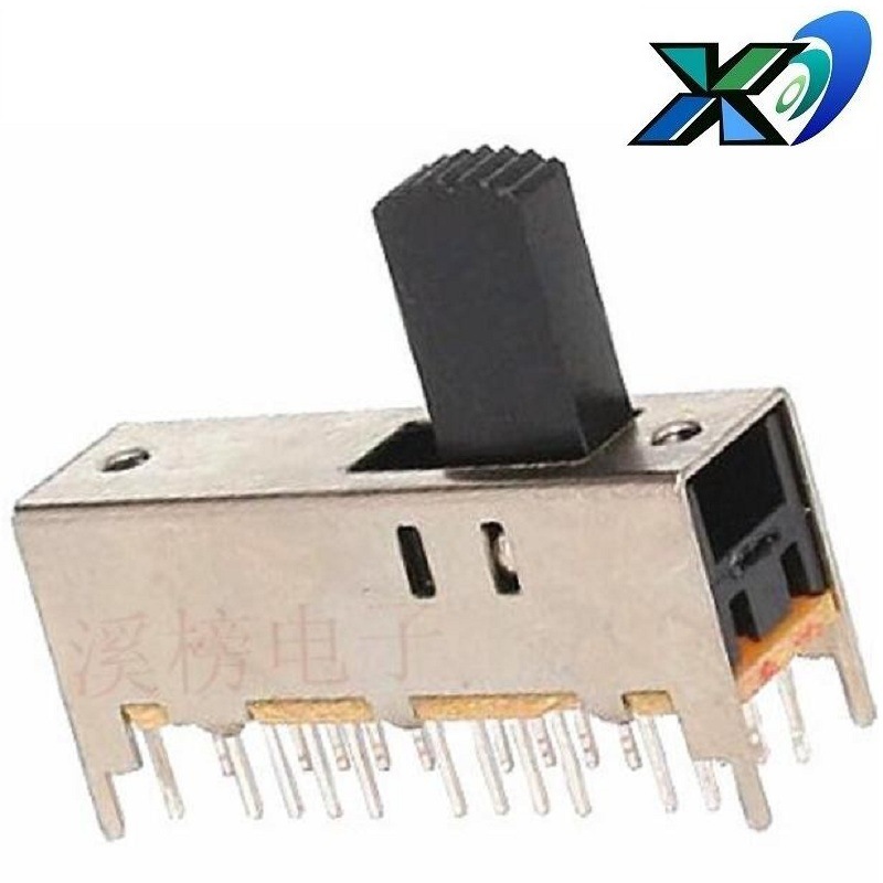 3档拨动开关六路双排  3段拨动开关6组3T6P  3位滑动开关6P3T六组