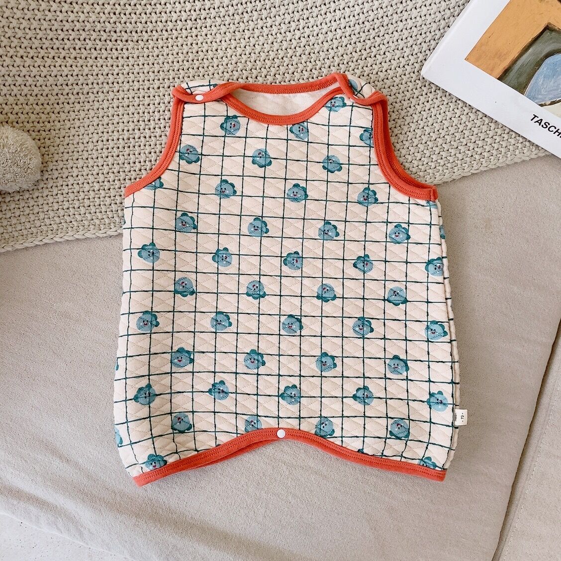 Saco de dormir de invierno para bebés Ropa para niños de estilo coreano Ropa para niños de invierno para el hogar de algodón para niños Bolsa de dormir de una pieza para bebés