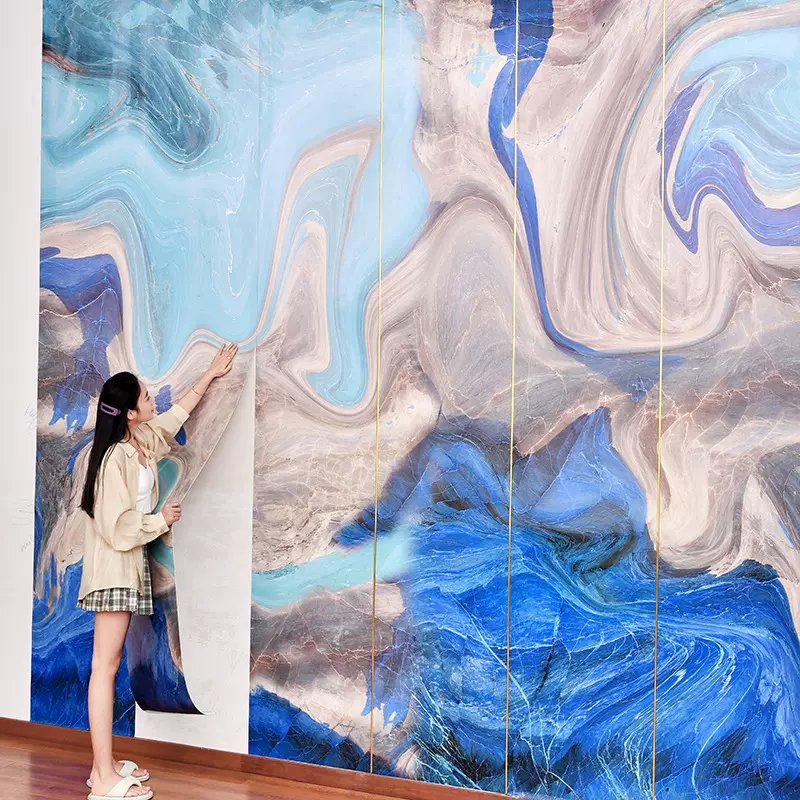 整墙背景图贴纸一整张大图墙贴酒店会所KTV舞蹈房直播商用装饰