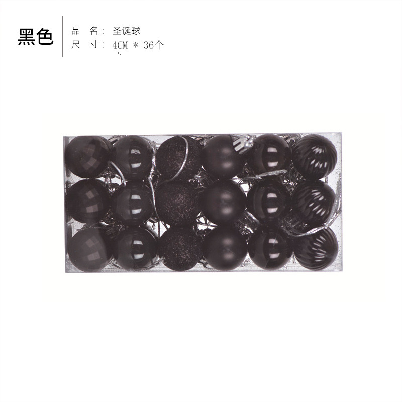 Bola de Navidad árbol de Navidad adornos de decoración colgante de bola de colores accesorios de material de Navidad DIY decoración de Navidad al por mayor