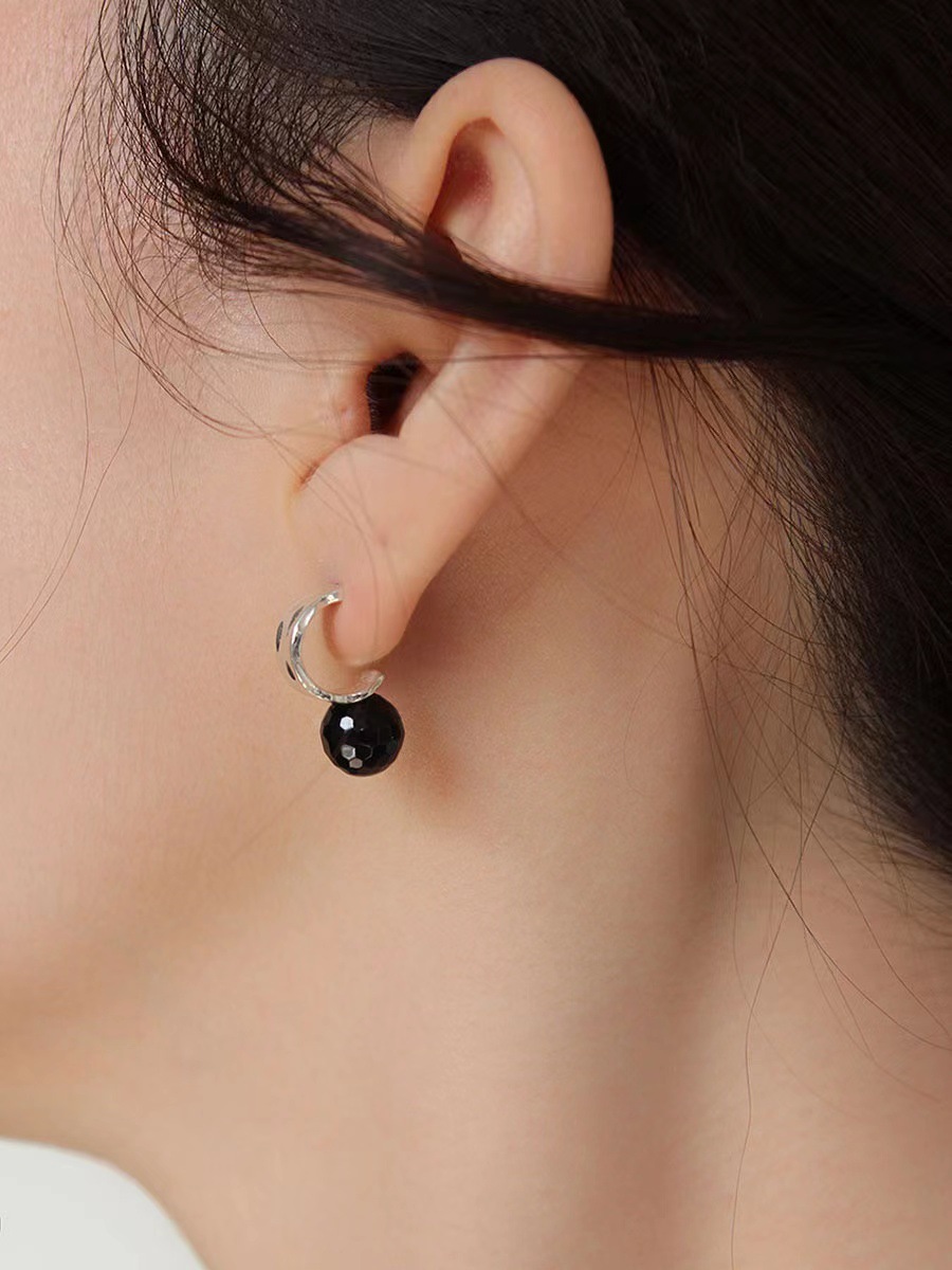 1 Pair 925 Sterling Silver Geometric Ear Studs display picture 2