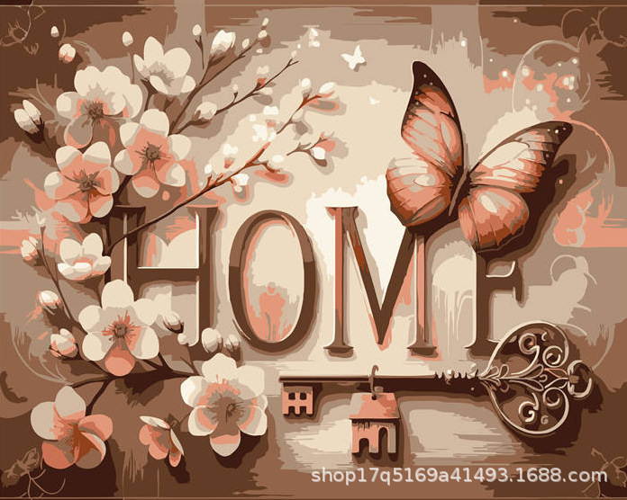 Pintura al óleo digital DIY pintura al óleo hecha a mano para colorear lona núcleo de pintura acrílica serie de estilo explosivo al por mayor y al por menor