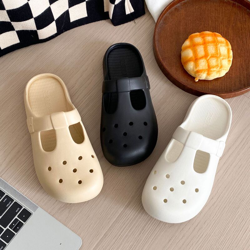 Cross-Border Fashion Mary Jane Sandals New Summer Style Versatile Thick-Soled Beach Shoes Foreign Trade Large Size Women's Sandals