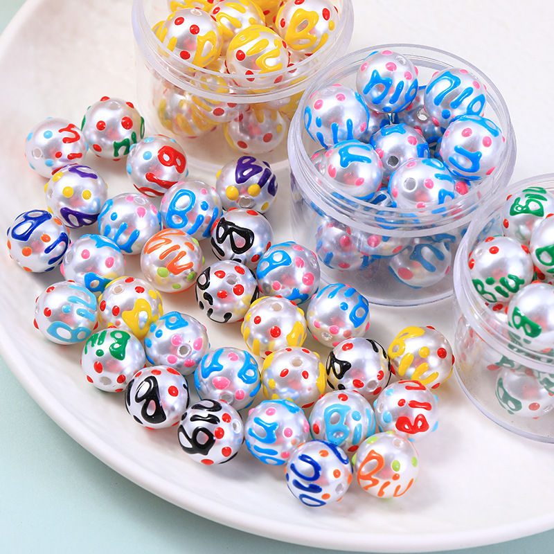 10 PCS/Package Plastic Letter Beads display picture 2