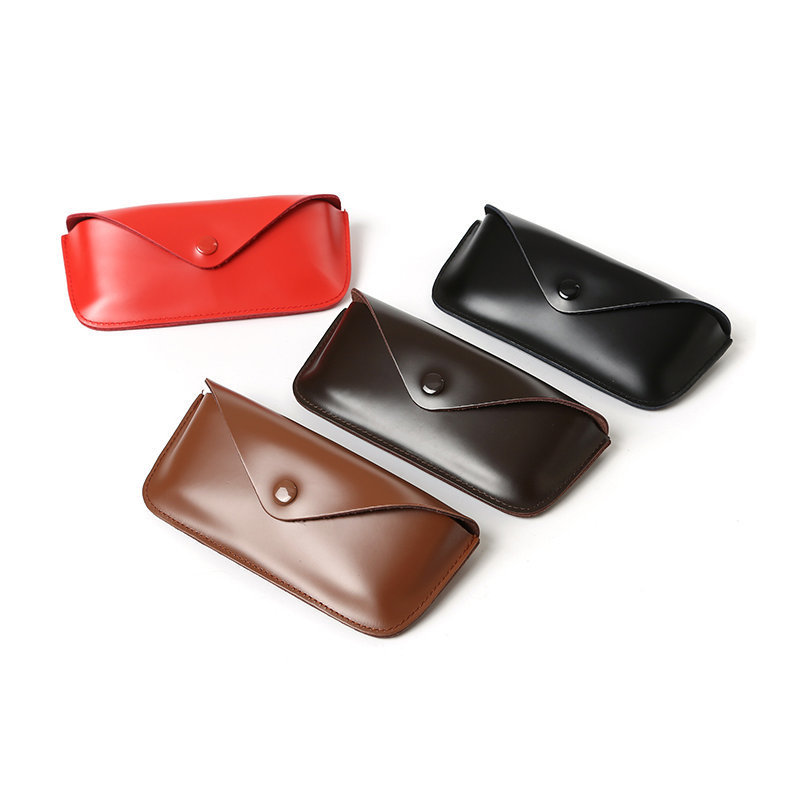 Manufacturers Specialize in Classic Cowhide Handmade Glasses Bags, Genuine Leather Glasses Cases, Multifunctional Genuine Leather Glasses Storage Bags