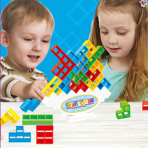 Russian building blocks, blocks, Jenga, balance game, swinging Jenga, children's concentration desk toy, cross-border