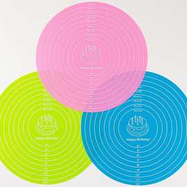 30cm圆形硅胶转台防滑垫擀面烘焙垫裱花台防滑和面垫揉面垫多功能