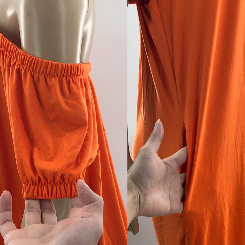 Ropa de mujer europea y americana 2022 nuevo mono color sólido suelto largo mono de manga corta mono de mujer verano