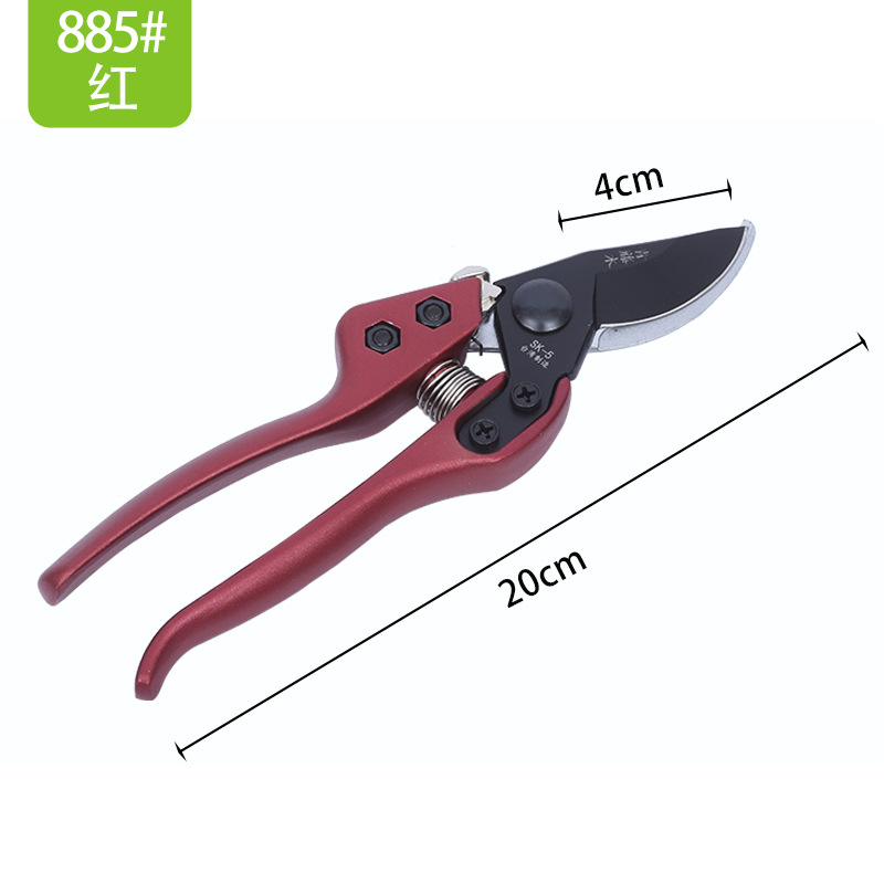 Herramientas de jardín de vid verde tijeras de podar de árboles frutales en stock suministro de flores y frutas tijeras de teflón recubrimiento negro ahorro de mano de obra tijeras de fruta
