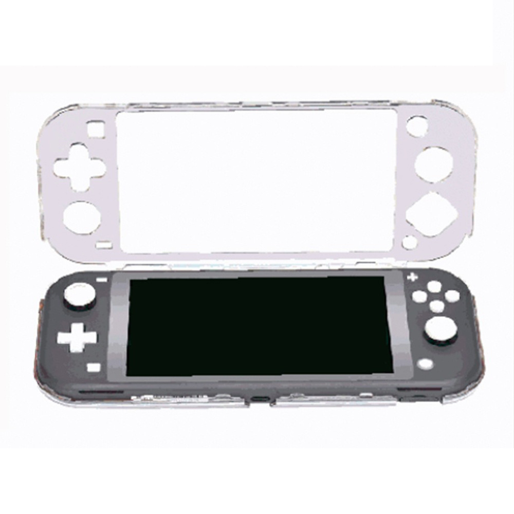 Interruptor Lite cristal transparente cáscara protectora PC transparente cáscara dura cubierta completa cáscara protectora TPU Flip Shell integrado