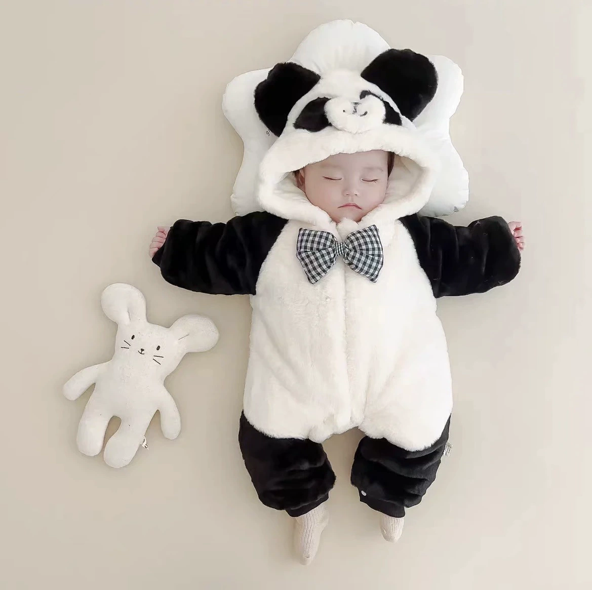 Детский зимний демизон bodysuit, cartoon термобелье, куртка-пуховик для выхода на улицу, утолщение
