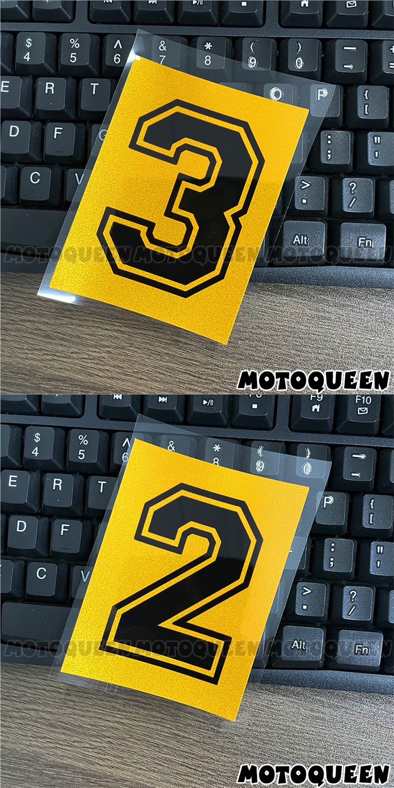 Personalized number plate decals for electric motorcycles, side cover, fuel tank, shock absorber decoration, scratch cover, reflective stickers