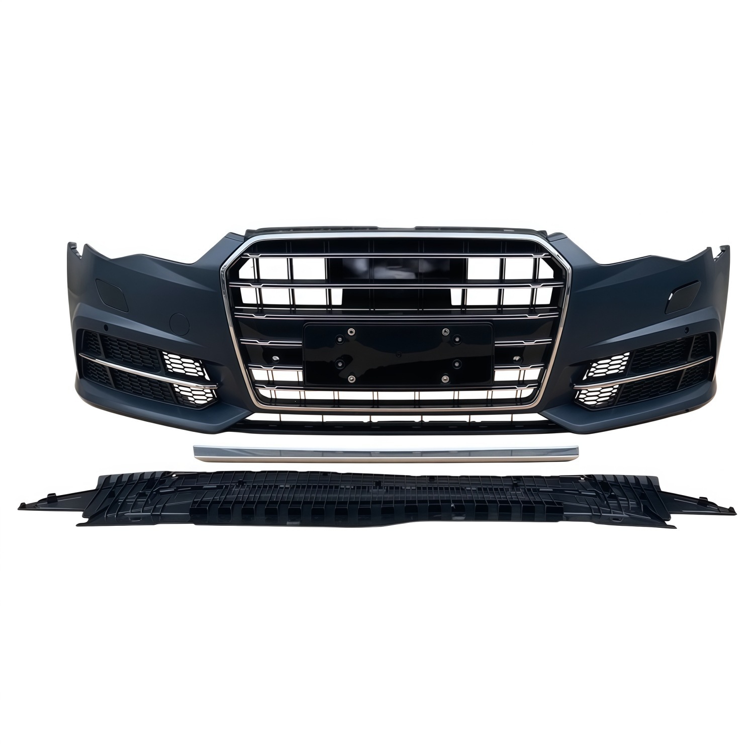 16-18 models suitable for Audi A6L color change and upgrade to S6 style front bumper, large front grille, and bumper