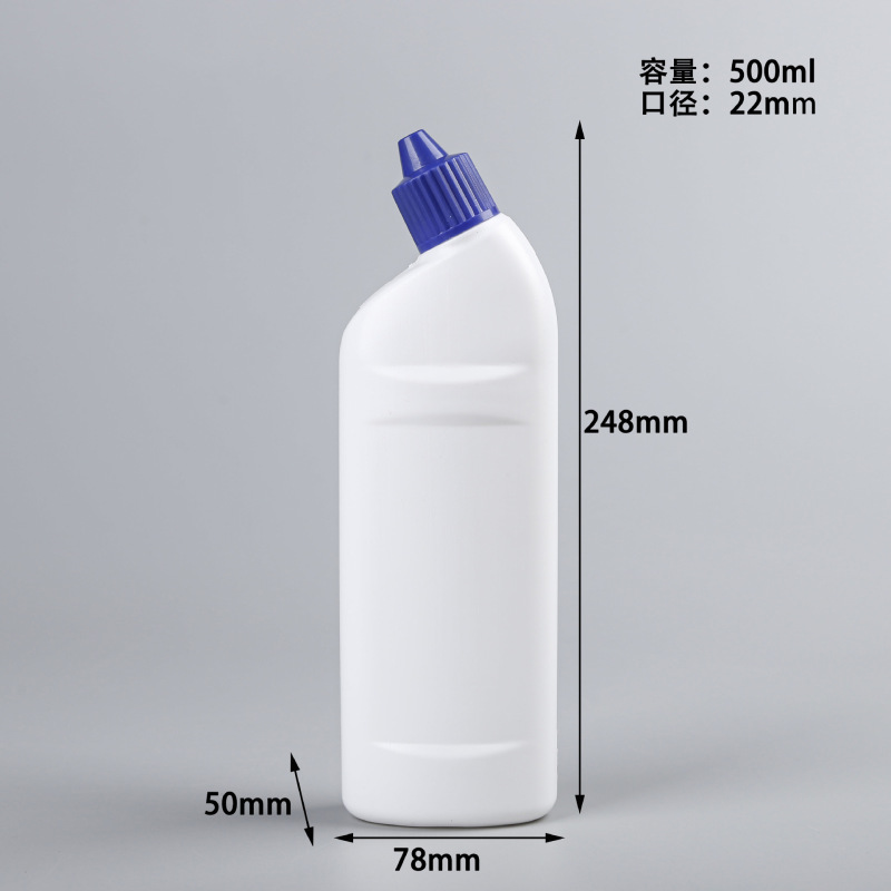 500ml洁厕灵瓶洁厕宝瓶马桶清洁剂瓶歪嘴瓶洁厕液瓶子500ml弯嘴瓶|undefined
