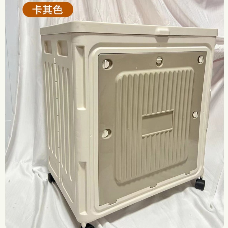 Caja de almacenamiento de ropa, caja de acabado, cubierta plegable, juguetes domésticos de gran capacidad, armario de almacenamiento móvil multifuncional