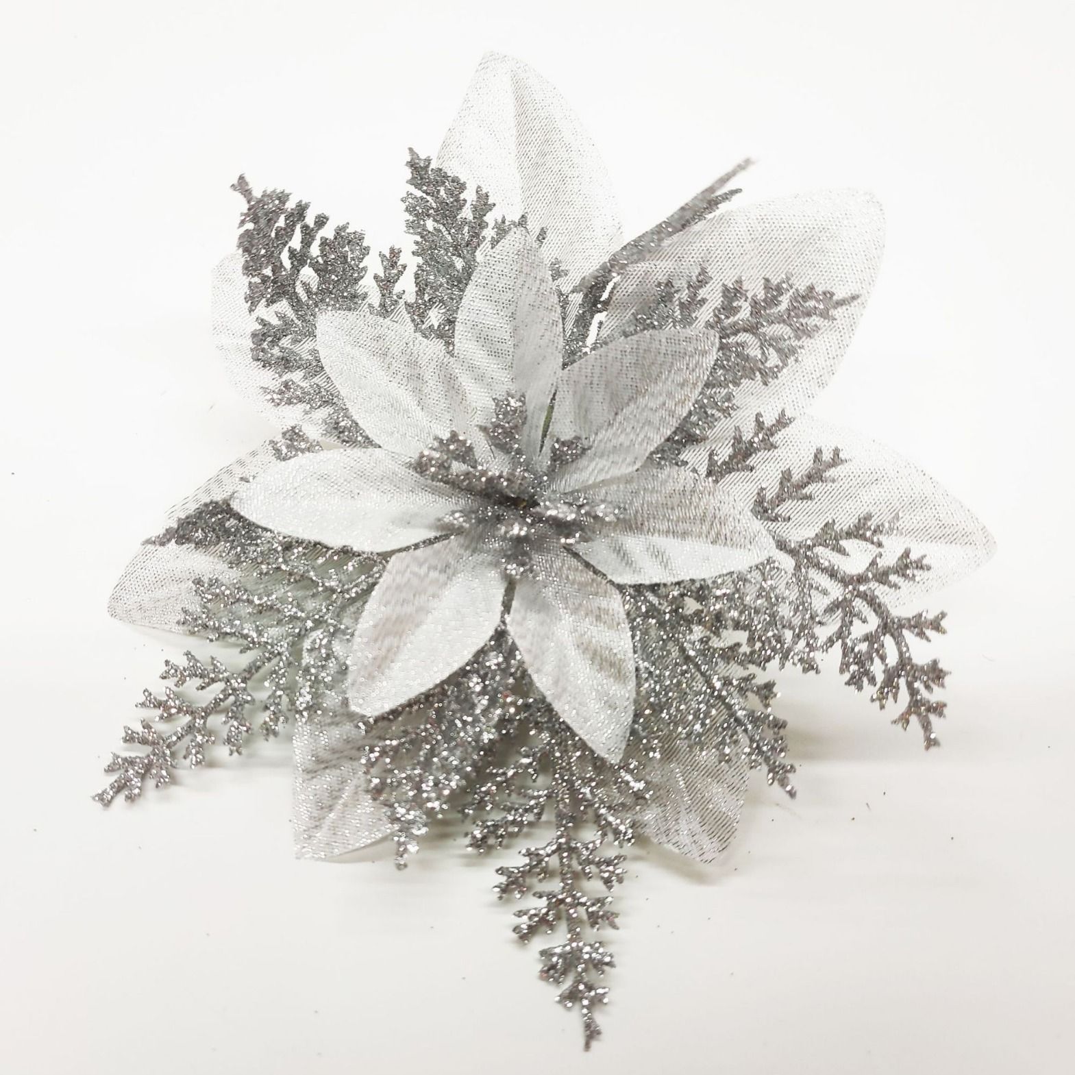 Adornos navideños con polvo dorado – accesorios brillantes para árbol de Navidad y decoración festiva