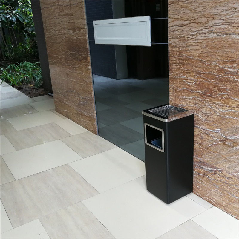 Shopping Mall Stainless Steel Trash Bin Hotel Lobby Vertical Ashtray Outdoor Simple with Ashtray Thickened Peel Bucket Shopping Mall Stainless Steel Trash Bin Hotel Lobby Vertical Ashtray Outdoor Simple with Ashtray Thickened Peel Bucket