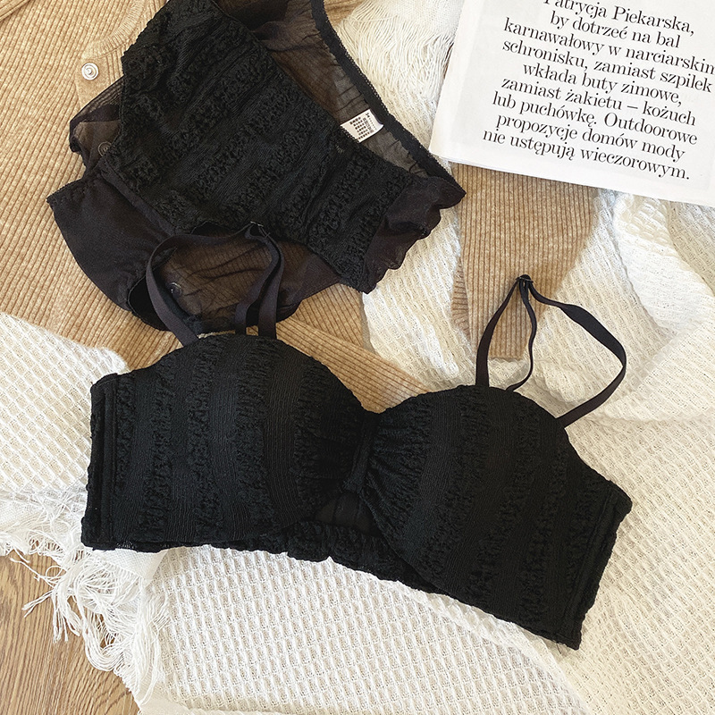 Jenny Coco original de verano Fairy Wind delgado conjunto de ropa interior para mujeres que se reúnen en la adolescencia pura deseo de encaje hermoso sostén de espalda