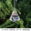 Acrylic transparent pendant, crystal, decorations, layout, accessory, with snowflakes