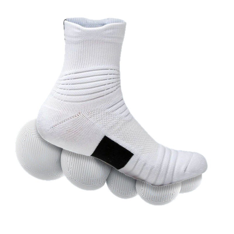 Calcetines de fútbol de baloncesto toalla de élite deportiva al aire libre profesional para hombres y mujeres en el tubo medio para aumentar el grosor antideslizante al por mayor