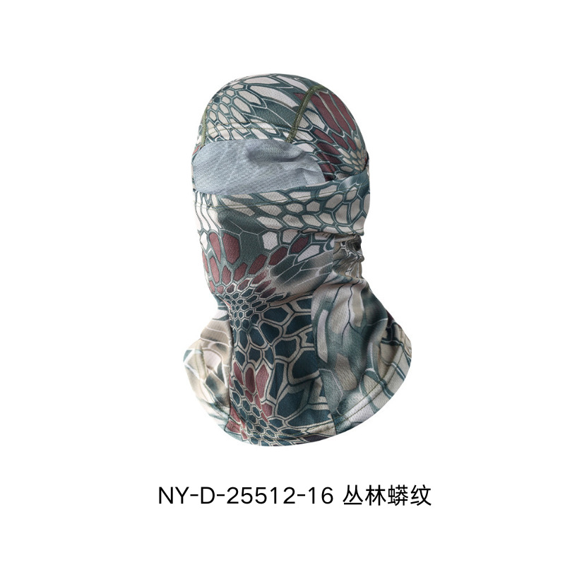 Máscara de ciclismo al aire libre, pasamontañas, protector solar, tácticas de secado rápido, máscara, protección deportiva, casco, sombrero de tigre volador