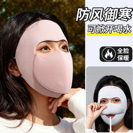 2025新款冬季全脸保暖面罩女高颜值加厚口罩骑行电动车防冻护全脸