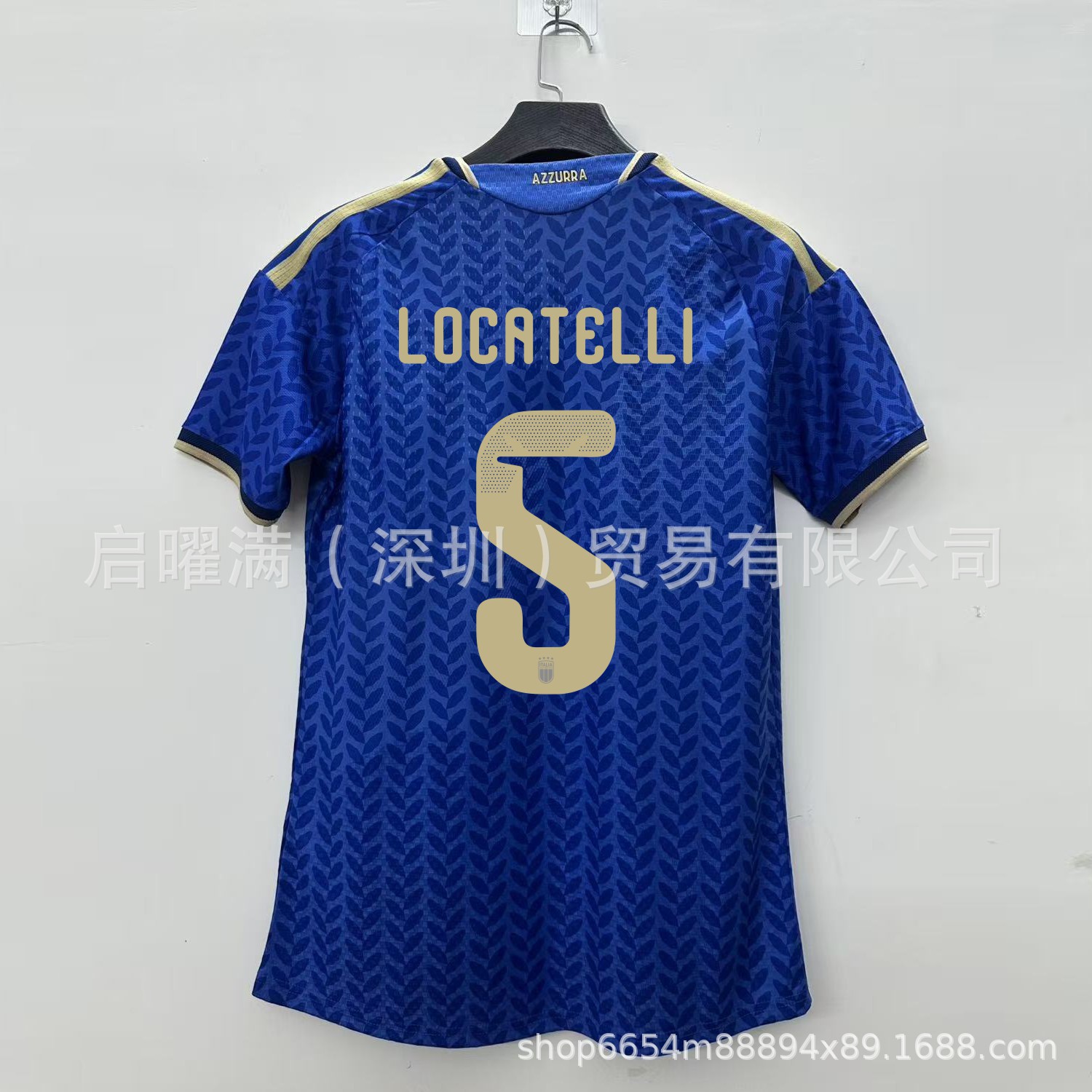 Al por mayor 2627 camiseta de casa de la Copa del Mundo de Italia versión de jugadores de fútbol Chiesa Bacho camiseta de fanáticos versión de camiseta