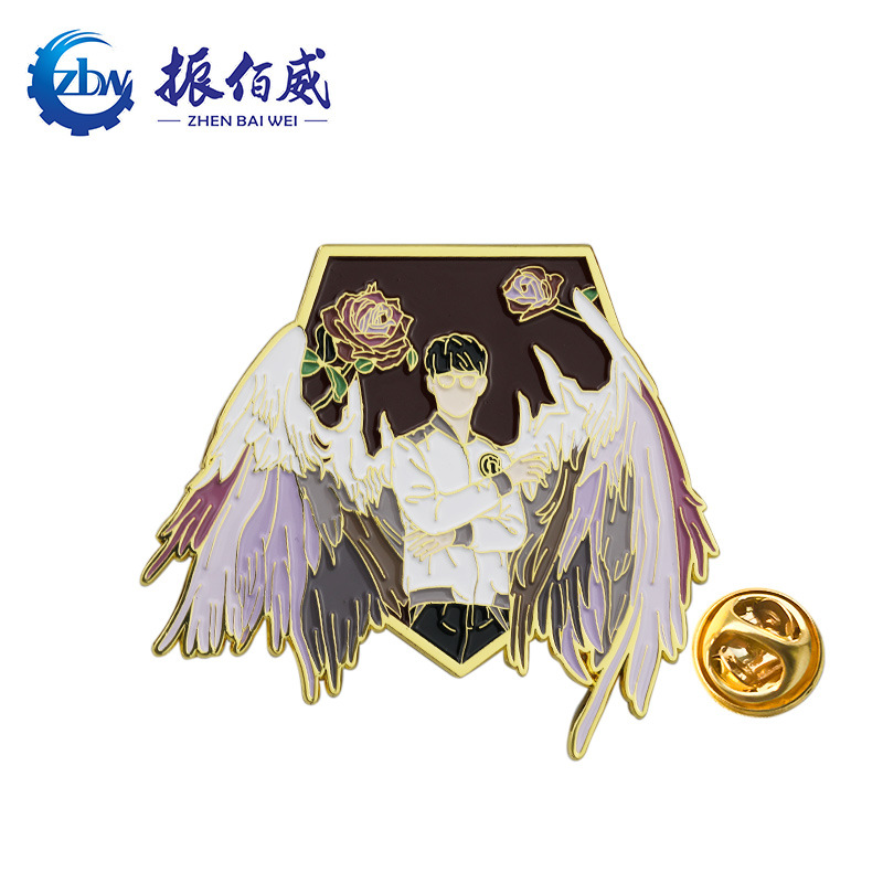 Cartoon metal badge customized anime character zinc alloy lacquer…
