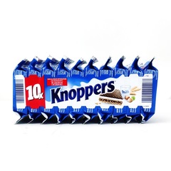 ドイツKnoppers威化榛子チョコレート味ビスケット牛乳五層サンドイッチネット赤レジャー間食輸入