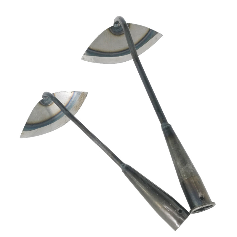 Rastrillo de la hierba, azada hueco totalmente de acero para deshierbe, plantación vegetal, tierra-abertura del hogar, herramienta ligera agrícola de la pala, deshierbe el rastrillo de la pala