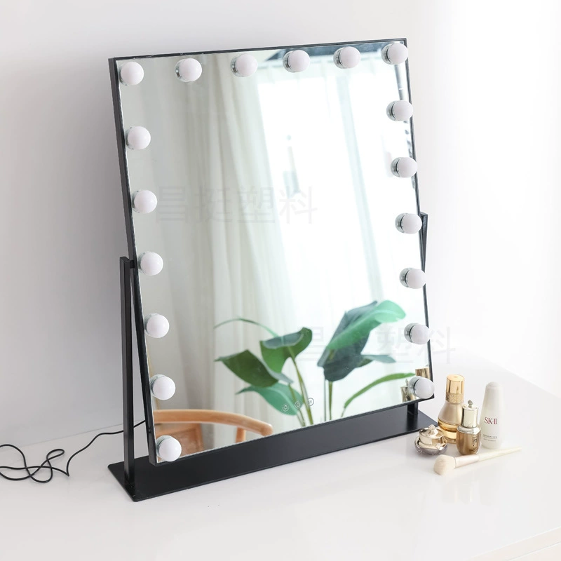 Трехцветное затемняющее светодиодное зеркало для макияжа с лампой настольное освещение туалетное зеркало подарок HD Beauty Mirror производители оптом