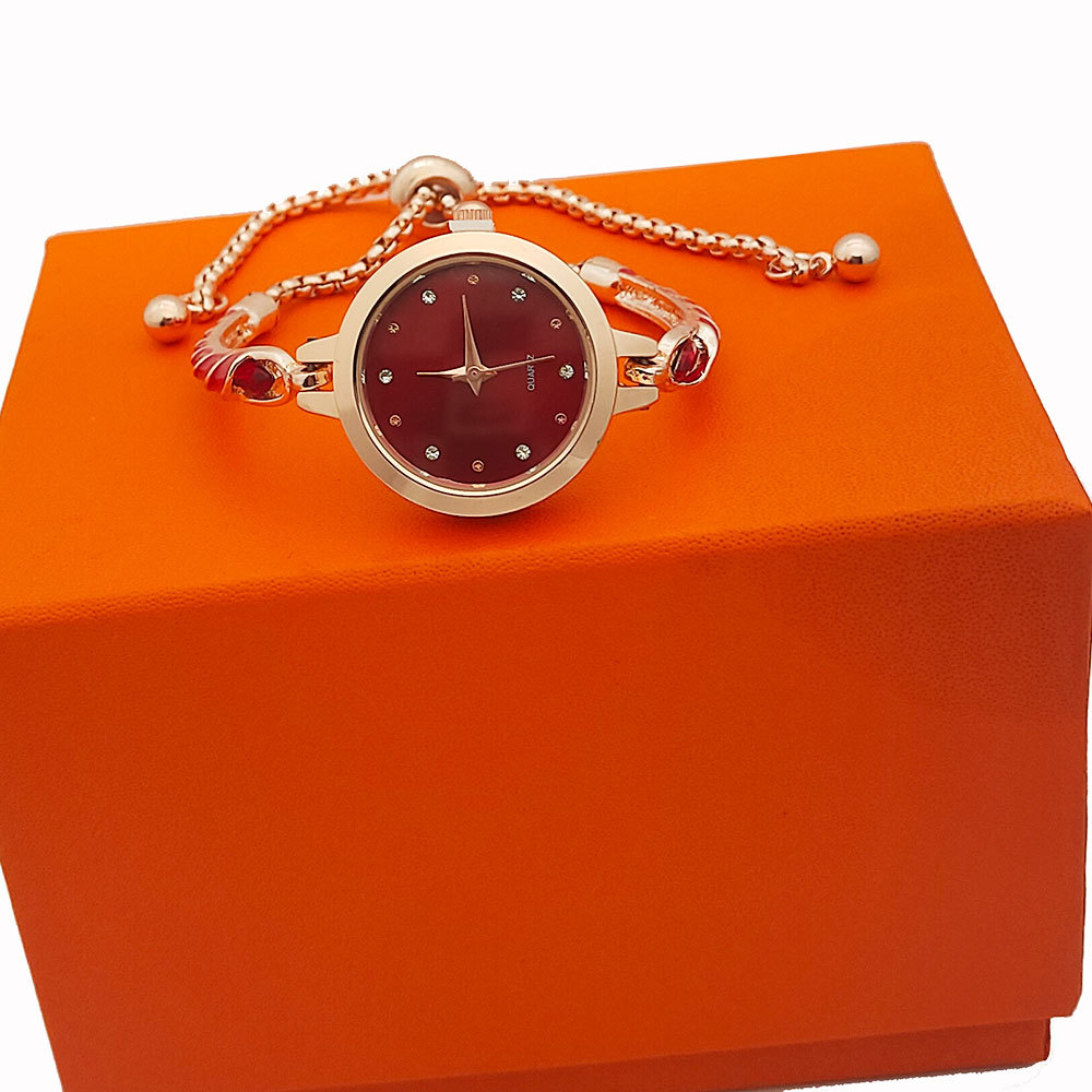 Lindo Dulce Color Sólido Hebilla De Joyería Cuarzo Relojes De Mujer display picture 15