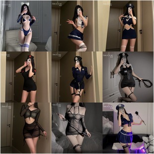 Sexy lingerie sexy student jk uniform temptation hot nurse uniform maid role play passion female police suit