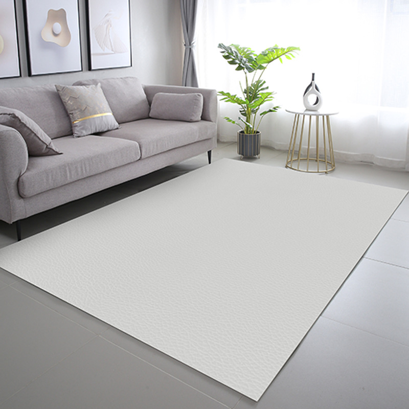 Minimalist living room carpet, high-grade PVC leather, easy-to-clean mat, sofa coffee table blanket, bedroom full coverage bedside blanket 