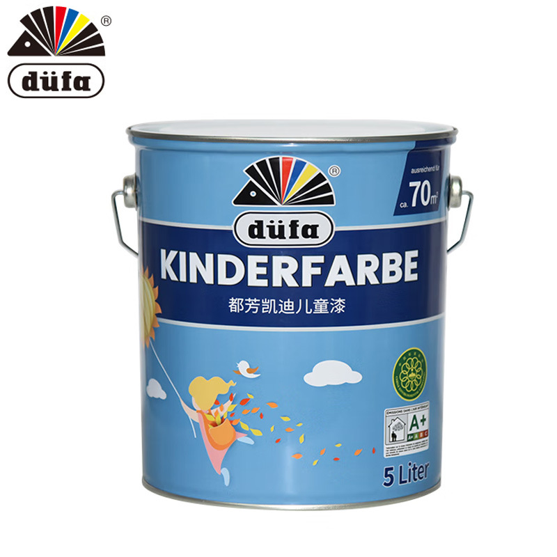 都芳凯迪儿童漆5L乳胶漆内墙漆室内水性墙面漆家用内墙涂料白色